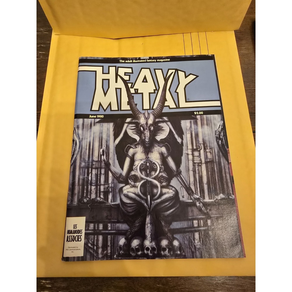 VTG Heavy Metal Magazine June 1980 H.R. Giger Cover Art Les Humanoides Associes